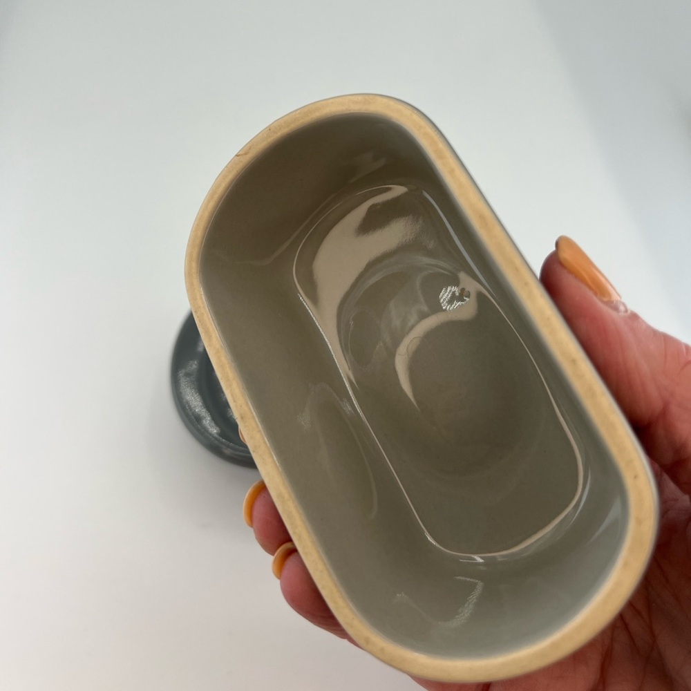 Chantal 5" Mini Butter Dish Fade Gray - Picture 4 of 8